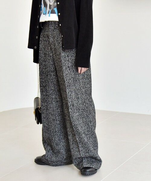 SHIPS / シップス その他パンツ | quaranciel: ツイード タック ワイド パンツ | 詳細5