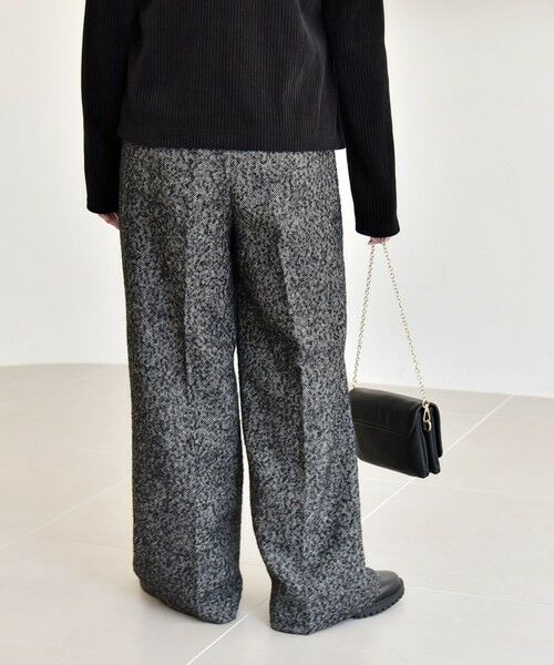 SHIPS / シップス その他パンツ | quaranciel: ツイード タック ワイド パンツ | 詳細7