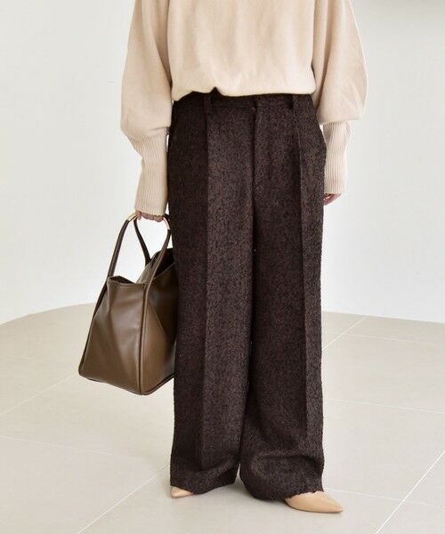 SHIPS / シップス その他パンツ | quaranciel: ツイード タック ワイド パンツ | 詳細25