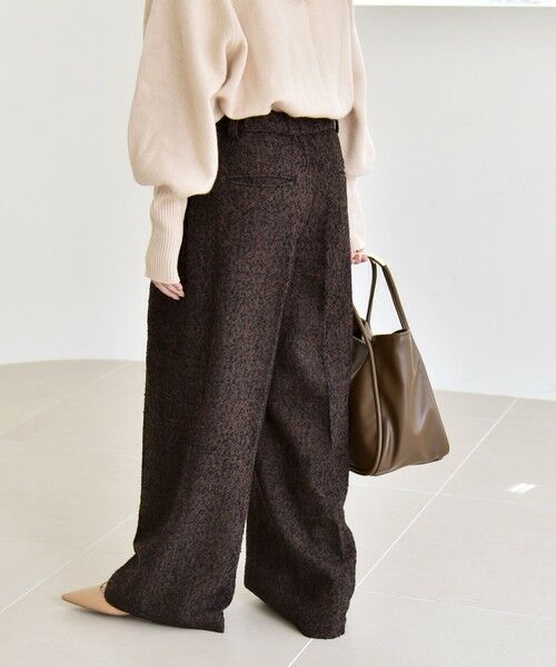 SHIPS / シップス その他パンツ | quaranciel: ツイード タック ワイド パンツ | 詳細27