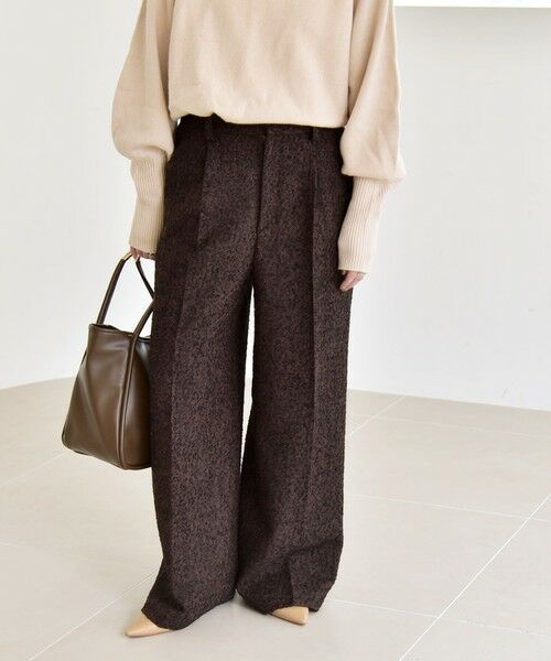 SHIPS / シップス その他パンツ | quaranciel: ツイード タック ワイド パンツ | 詳細28