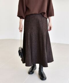 SHIPS / シップス ミニ・ひざ丈スカート | quaranciel: ツイード フレア スカート