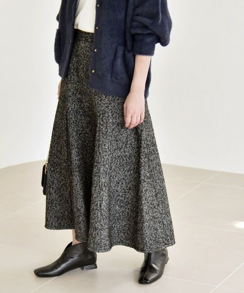 SHIPS / シップス ミニ・ひざ丈スカート | quaranciel: ツイード フレア スカート | 詳細4