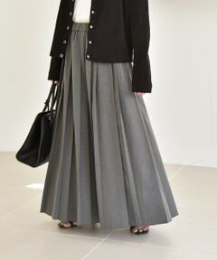 SHIPS / シップス ロング・マキシ丈スカート | quaranciel: ランダム プリーツ マキシ スカート