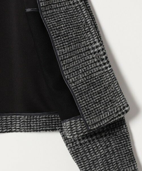 SHIPS / シップス ノーカラージャケット | quaranciel: ボンディング チェック ノーカラー ショート ジャケット | 詳細14