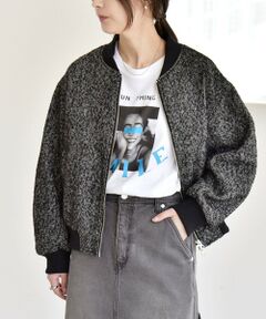 SHIPS / シップス ブルゾン | quaranciel: ツイード ダブル ジップ ブルゾン