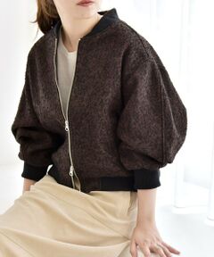 SHIPS / シップス ブルゾン | quaranciel: ツイード ダブル ジップ ブルゾン