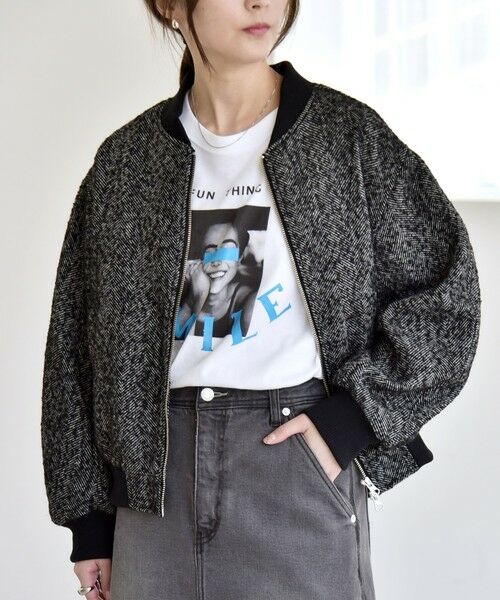 SHIPS / シップス ブルゾン | quaranciel: ツイード ダブル ジップ ブルゾン | 詳細3