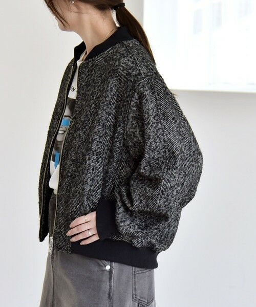 SHIPS / シップス ブルゾン | quaranciel: ツイード ダブル ジップ ブルゾン | 詳細4
