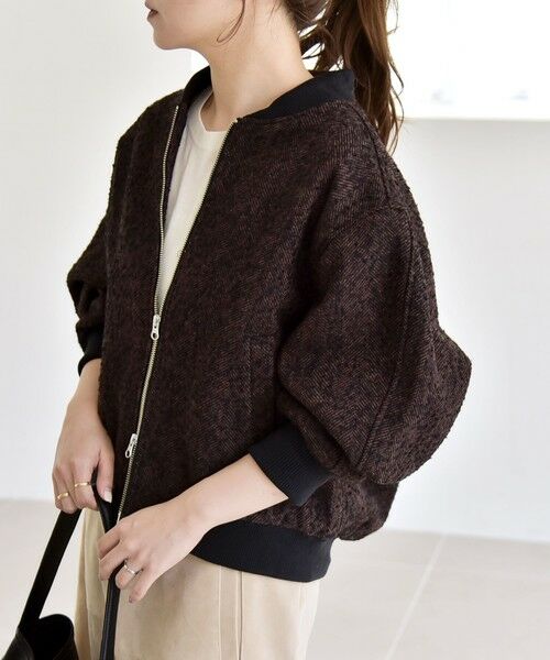 SHIPS / シップス ブルゾン | quaranciel: ツイード ダブル ジップ ブルゾン | 詳細22