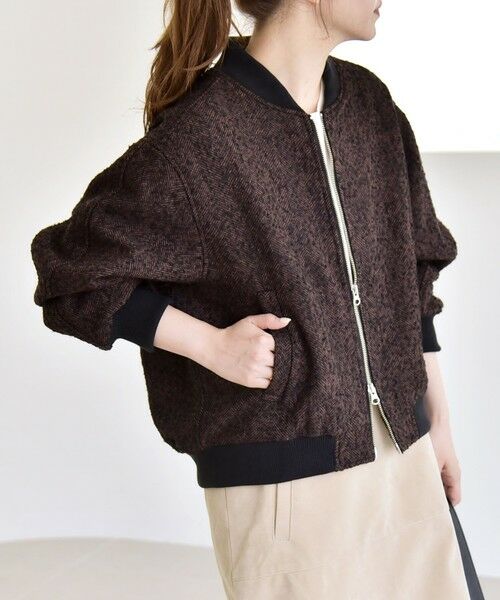 SHIPS / シップス ブルゾン | quaranciel: ツイード ダブル ジップ ブルゾン | 詳細23