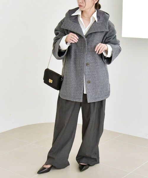 SHIPS / シップス その他アウター | quaranciel: スタンドカラー フーデット ミディ コート | 詳細1