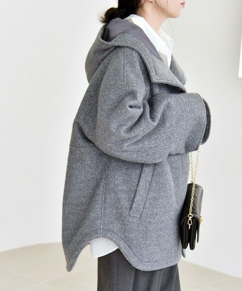 SHIPS / シップス その他アウター | quaranciel: スタンドカラー フーデット ミディ コート | 詳細10