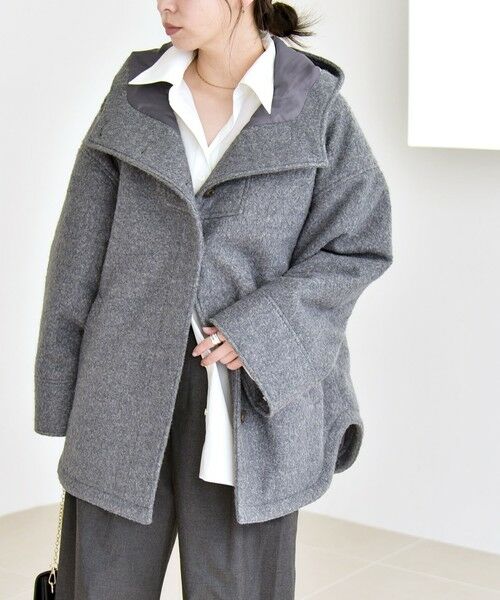 SHIPS / シップス その他アウター | quaranciel: スタンドカラー フーデット ミディ コート | 詳細12