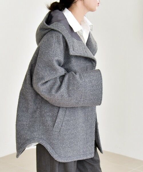 SHIPS / シップス その他アウター | quaranciel: スタンドカラー フーデット ミディ コート | 詳細13