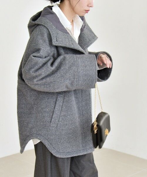 SHIPS / シップス その他アウター | quaranciel: スタンドカラー フーデット ミディ コート | 詳細3