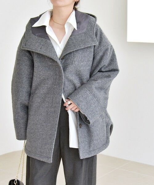 SHIPS / シップス その他アウター | quaranciel: スタンドカラー フーデット ミディ コート | 詳細4