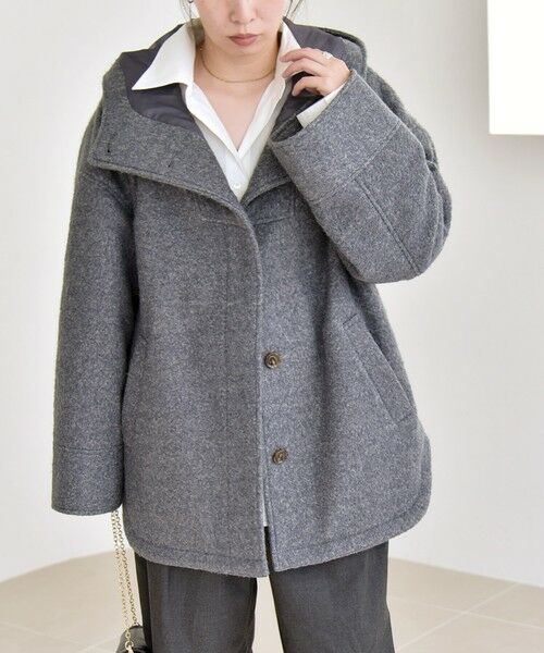 SHIPS / シップス その他アウター | quaranciel: スタンドカラー フーデット ミディ コート | 詳細6