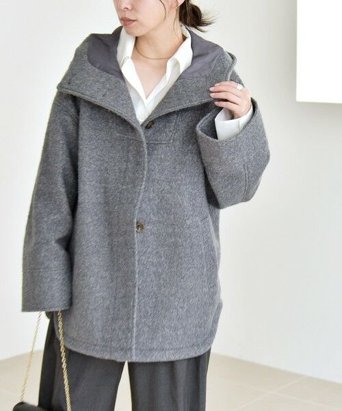 SHIPS / シップス その他アウター | quaranciel: スタンドカラー フーデット ミディ コート | 詳細7