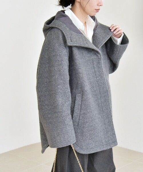 SHIPS / シップス その他アウター | quaranciel: スタンドカラー フーデット ミディ コート | 詳細8