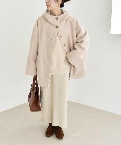 SHIPS / シップス その他アウター | quaranciel: スタンドカラー フーデット ミディ コート | 詳細25