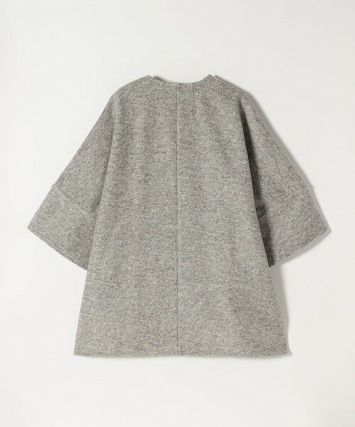 SHIPS / シップス その他アウター | quaranciel: スライバー ウール ミックス ノーカラー ケープ ハーフ コート | 詳細19