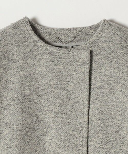 SHIPS / シップス その他アウター | quaranciel: スライバー ウール ミックス ノーカラー ケープ ハーフ コート | 詳細20