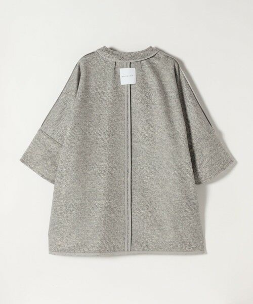 SHIPS / シップス その他アウター | quaranciel: スライバー ウール ミックス ノーカラー ケープ ハーフ コート | 詳細27