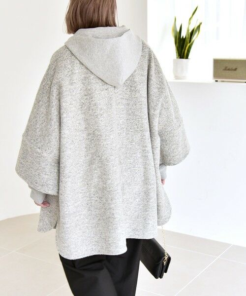 SHIPS / シップス その他アウター | quaranciel: スライバー ウール ミックス ノーカラー ケープ ハーフ コート | 詳細8