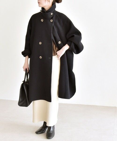SHIPS / シップス その他アウター | 《追加予約》quaranciel: リバー スタンド & テーラード ダブルブレスト Aライン コート | 詳細10