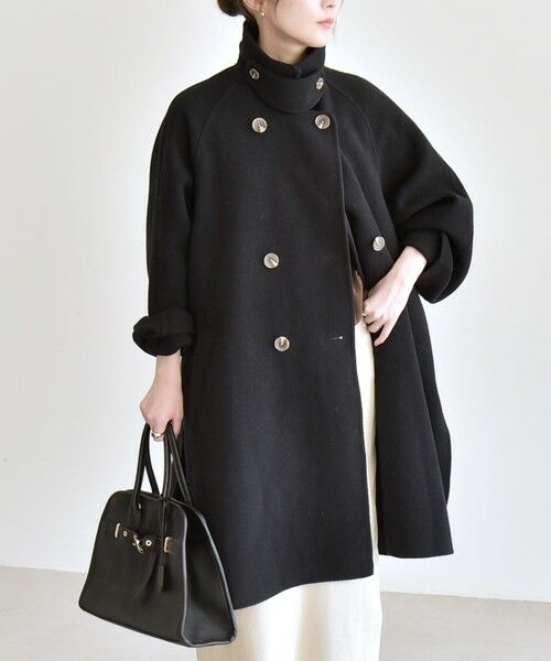 SHIPS / シップス その他アウター | 《追加予約》quaranciel: リバー スタンド & テーラード ダブルブレスト Aライン コート | 詳細11