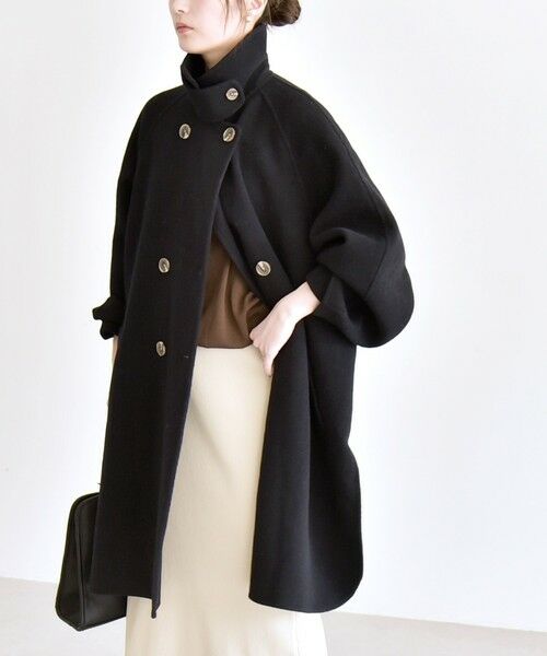 SHIPS / シップス その他アウター | 《追加予約》quaranciel: リバー スタンド & テーラード ダブルブレスト Aライン コート | 詳細12