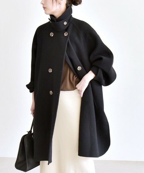 SHIPS / シップス その他アウター | 《追加予約》quaranciel: リバー スタンド & テーラード ダブルブレスト Aライン コート | 詳細13