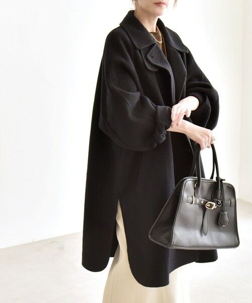 SHIPS / シップス その他アウター | 《追加予約》quaranciel: リバー スタンド & テーラード ダブルブレスト Aライン コート | 詳細3