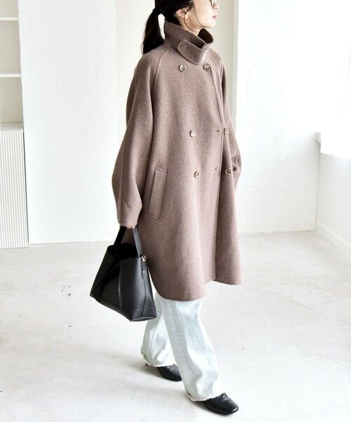 SHIPS / シップス その他アウター | 《追加予約》quaranciel: リバー スタンド & テーラード ダブルブレスト Aライン コート | 詳細22