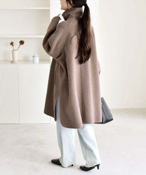 SHIPS / シップス その他アウター | 《追加予約》quaranciel: リバー スタンド & テーラード ダブルブレスト Aライン コート | 詳細25