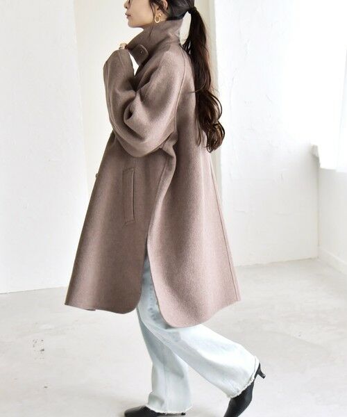 SHIPS / シップス その他アウター | 《追加予約》quaranciel: リバー スタンド & テーラード ダブルブレスト Aライン コート | 詳細26