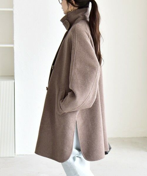 SHIPS / シップス その他アウター | 《追加予約》quaranciel: リバー スタンド & テーラード ダブルブレスト Aライン コート | 詳細28