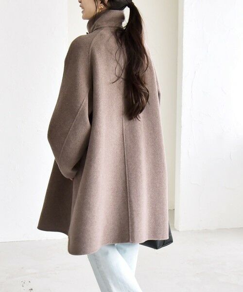 SHIPS / シップス その他アウター | 《追加予約》quaranciel: リバー スタンド & テーラード ダブルブレスト Aライン コート | 詳細30