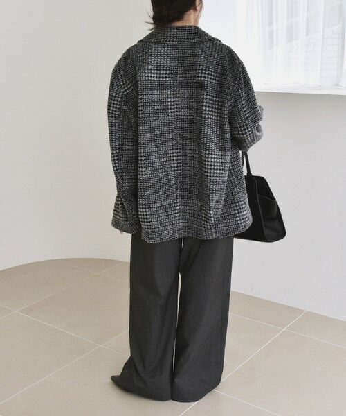 SHIPS / シップス その他アウター | quaranciel: ボンディング チェック ライダース コート | 詳細2