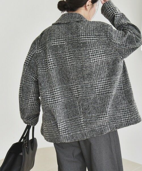 SHIPS / シップス その他アウター | quaranciel: ボンディング チェック ライダース コート | 詳細8