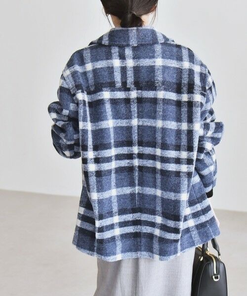 SHIPS / シップス その他アウター | quaranciel: ボンディング チェック ライダース コート | 詳細19