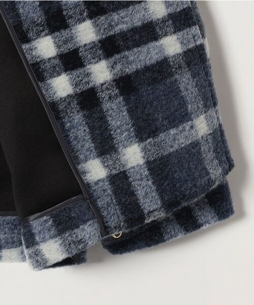 SHIPS / シップス その他アウター | quaranciel: ボンディング チェック ライダース コート | 詳細27