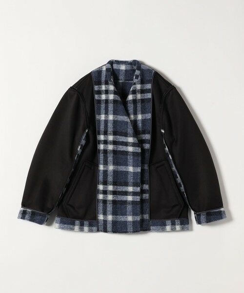 SHIPS / シップス その他アウター | quaranciel: ボンディング チェック ライダース コート | 詳細29