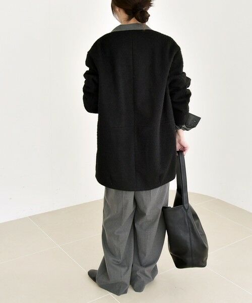 SHIPS / シップス その他アウター | quaranciel: ノーカラー パイピング ジップ コート | 詳細2