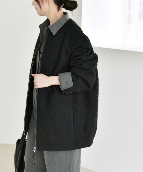 SHIPS / シップス その他アウター | quaranciel: ノーカラー パイピング ジップ コート | 詳細5