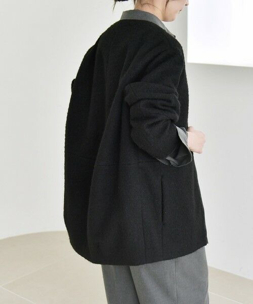 SHIPS / シップス その他アウター | quaranciel: ノーカラー パイピング ジップ コート | 詳細6