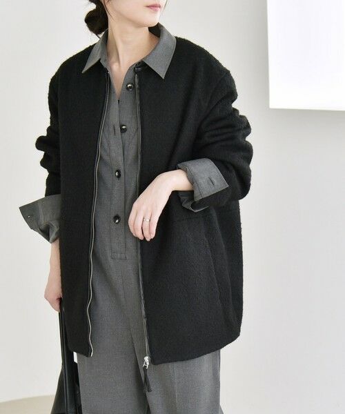 SHIPS / シップス その他アウター | quaranciel: ノーカラー パイピング ジップ コート | 詳細7