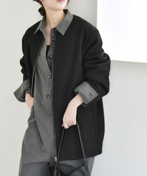 SHIPS / シップス その他アウター | quaranciel: ノーカラー パイピング ジップ コート | 詳細8