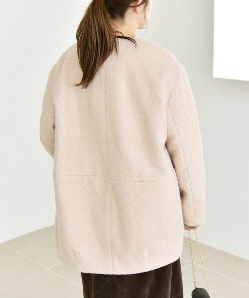 SHIPS / シップス その他アウター | quaranciel: ノーカラー パイピング ジップ コート | 詳細16